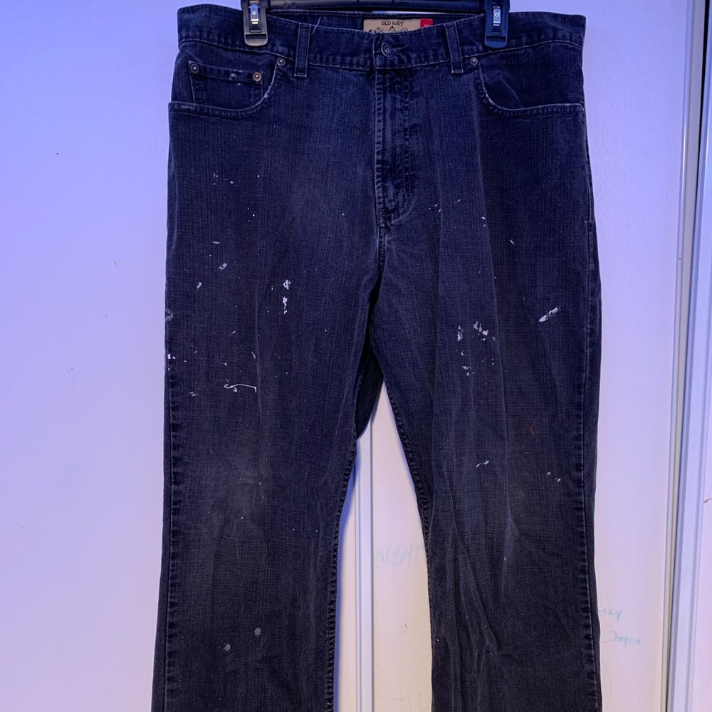 Old Navy Mens Loose Fit Jeans 36x30 Black